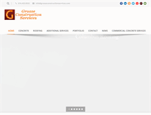 Tablet Screenshot of grosseconstructionservices.com